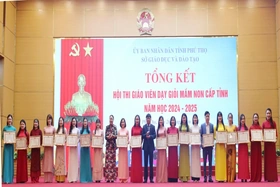 Tổng kết hội thi giáo viên dạy giỏi mầm non cấp tỉnh