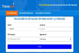 Hướng dẫn tra cứu điểm thi trực tuyến tại tracuudiem.vip