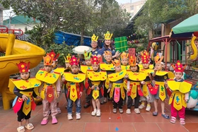 Nhiều hoạt động ý nghĩa cho trẻ dịp Giỗ Tổ Hùng Vương