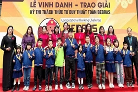 Học sinh Trường Tiểu học Tân Dân đoạt 98 Giải tư duy thuật toán Bebras Việt Nam 2025