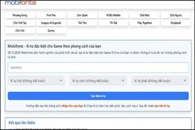Mobifonts cùng với khát vọng kết nối cộng đồng bằng kí tự đặc biệt cho all Gamers