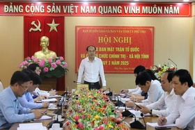 Giao ban MTTQ và các tổ chức chính trị - xã hội tỉnh quý I