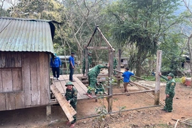 Vùng biên đổi thay nhờ công sức người lính mang quân hàm xanh