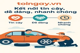 Toingay - Nền tảng vá vỏ ô tô lưu động tận nơi