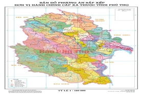 Phú Thọ công bố bản đồ 66 đơn vị hành chính cấp xã mới sau sắp xếp