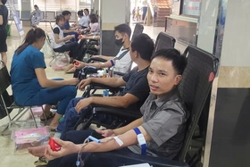 Ngày hội hiến máu “Giọt hồng đất Bưởi”