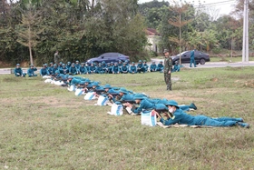 Việt Trì: Hơn 1.370 chiến sĩ dân quân tham gia huấn luyện năm 2025