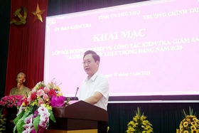 Khai mạc lớp bồi dưỡng nghiệp vụ công tác kiểm tra, giám sát và thi hành kỷ luật Đảng