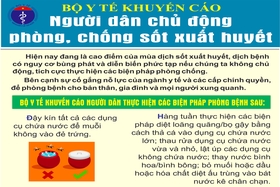 Bộ Y tế khuyến cáo người dân chủ động phòng, chống sốt xuất huyết