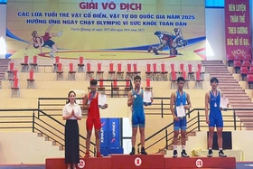 Phú Thọ giành 4 Huy chương tại Giải Vô địch các lứa tuổi trẻ Vật cổ điển, Vật tự do Quốc gia