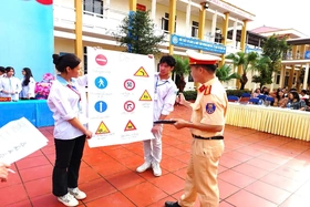 Lập biên bản xử lý 1.594 học sinh vi phạm trật tự an toàn giao thông