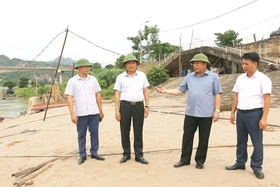 Kiểm tra công tác đảm bảo an toàn hạ du khi vận hành hồ thủy điện Hòa Bình