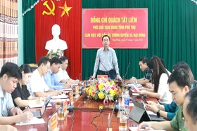 Phó Chủ tịch UBND tỉnh Quách Tất Liêm kiểm tra tại xã Đại Đồng