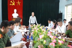 Phó Chủ tịch UBND tỉnh Quách Tất Liêm kiểm tra tại xã Mường Vang