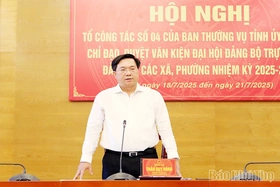 Tổ công tác số 4 duyệt Văn kiện Đại hội Đảng bộ 9 xã, phường nhiệm kỳ 2025 - 2030