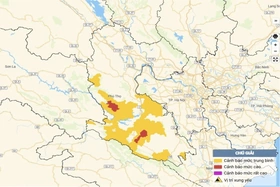 Cảnh báo lũ quét, sạt lở đất, sụt lún đất