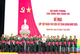 Bế mạc tập huấn thư viện số toàn quân năm 2025