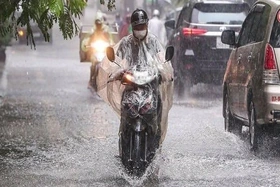 Cảnh báo mưa dông trên địa bàn tỉnh Phú Thọ