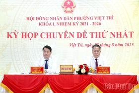 Kỳ họp chuyên đề thứ Nhất, Hội đồng nhân dân phường Việt Trì khóa I, nhiệm kỳ 2021-2026