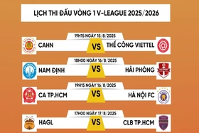 Lịch thi đấu vòng 1 V-League 2025/2026: Đại chiến từ vạch xuất phát