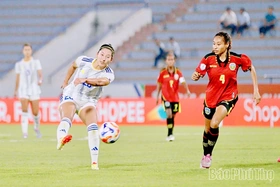 Đội tuyển nữ Philippines vươn lên đầu bảng sau chiến thắng ấn tượng trước nữ Timor-Leste