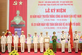 Lễ kỷ niệm 80 năm Ngày truyền thống CAND và 20 năm Ngày hội toàn dân bảo vệ ANTQ