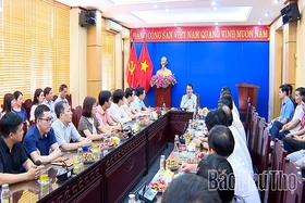 Bí thư Tỉnh uỷ Đặng Xuân Phong thăm, nắm bắt tình hình hoạt động một số sở, ngành sau hợp nhất