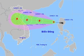 Thời tiết ngày 23/8: Mưa dông diện rộng ở Bắc Bộ, áp thấp nhiệt đới đi vào Biển Đông