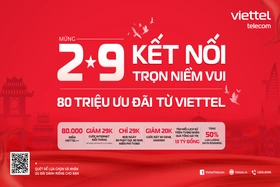 Viettel tung 80 triệu ưu đãi mừng đại lễ 2/9