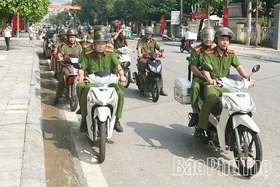 Công an xã Kim Bôi ra quân thực hiện đợt cao điểm xây dựng “xã phường không ma túy” năm 2025