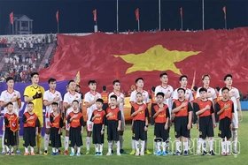 Những hình ảnh đẹp của Đội tuyển U23 Việt Nam trên SVĐ Việt Trì