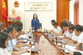 Thường trực HĐND tỉnh làm việc với các xã Yên Sơn, Tu Vũ, Thanh Thủy