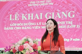 Khai giảng lớp Bồi dưỡng lý luận chính trị dành cho đảng viên mới