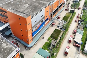 Hợp luyện diễn tập phương án chữa cháy và cứu nạn, cứu hộ cấp tỉnh tại Công ty TNHH YIDA Việt Nam