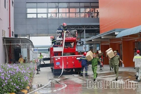 Tổng duyệt diễn tập phương án chữa cháy và cứu nạn, cứu hộ cấp tỉnh năm 2025