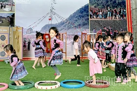 Trường Mầm non xã Pà Cò xoá bỏ “rào cản” ngôn ngữ cho trẻ em dân tộc Mông