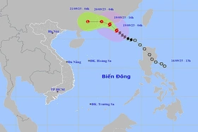 Thời tiết ngày 19/9: Bão số 8 di chuyển vào đất liền Quảng Đông (Trung Quốc)