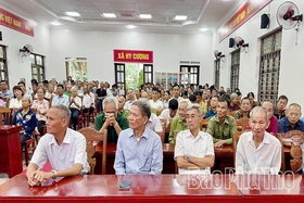 Hơn 800 cán bộ, đảng viên xã Hy Cương được quán triệt, học tập các Nghị quyết của Bộ chính trị