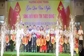 Giao lưu văn nghệ “Sáng mãi niềm tin theo Đảng”