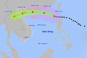 Thời tiết ngày 23/9: Siêu bão RAGASA tiến vào Bắc Biển Đông, gió giật trên cấp 17