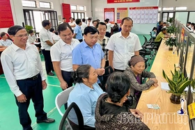 Đoàn ĐBQH tỉnh khảo sát tại xã Thái Hòa