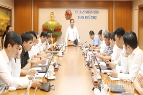Phó Chủ tịch UBND tỉnh Phan Trọng Tấn cho ý kiến vào dự thảo về giá đất, bồi thường khi thu hồi đất