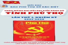Báo Phú Thọ: Mời đọc Báo Phú Thọ số đặc biệt chào mừng Đại hội đại biểu Đảng bộ tỉnh Phú Thọ lần thứ I, nhiệm kỳ 2025-2030