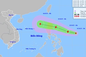 Áp thấp nhiệt đới xuất hiện gần Biển Đông