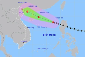 Thời tiết ngày 4/10: Bão số 11 giật cấp 16, đe dọa Bắc Biển Đông và đất liền Bắc Bộ