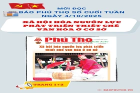 Báo Phú Thọ: Mời đọc số Báo Phú Thọ Cuối tuần phát hành ngày 4-10-2025