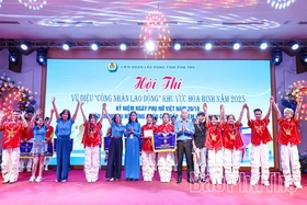 Sôi động hội thi “Vũ điệu Công nhân lao động” khu vực Hòa Bình