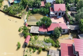 Lũ rút nhanh, miền Bắc còn 22 xã ngập