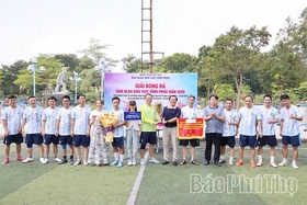 Sôi nổi Giải bóng đá Ban Quản lý dự án khu vực Vĩnh Phúc năm 2025