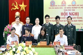 Ký kết quy chế phối hợp trong công tác thi hành án dân sự